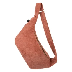 Sac banane en velours bois de rose - St Tropez