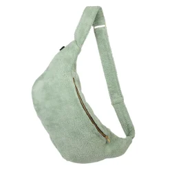 Sac banane en velours celadon - St Tropez