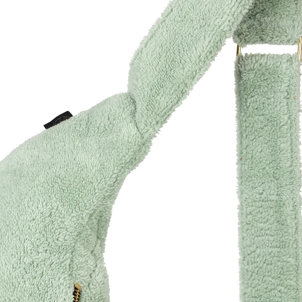 Sac banane en velours celadon - St Tropez