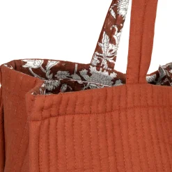 Sac en coton matelassé terracotta - Flaura