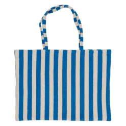 Sac en coton rayé indigo et blanc - Palma