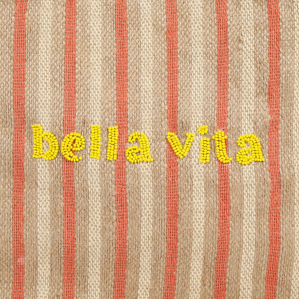 Sac "Bella Vita" en jute et coton naturel - Palma