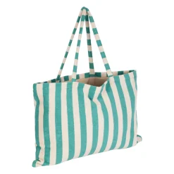 Sac tote bag en coton et polyester émeraude 55x40cm - Palma