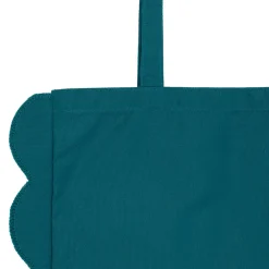 Sac tote bag en coton émeraude - Romancero