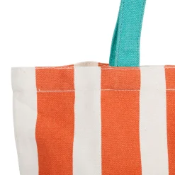 Sac tote bag en tissu corail et émeraude - Palma
