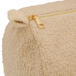 Sac weekend en bouclettes ecru - Funny