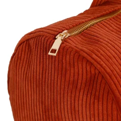 Sac weekend en velours côtelé terracotta - Manarola