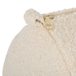 Sac weekend " Bonjour " en bouclette écru - Funky