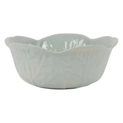 Saladier chou en grès vert d'eau d27cm