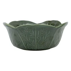 Saladier chou en grès vert d27cm - Chou