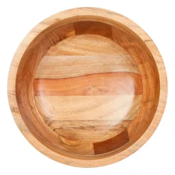 Saladier en acacia et résine vert - palmier