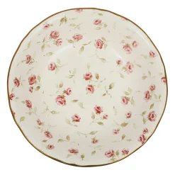 Saladier en faïence rose et doré d23cm - Rose