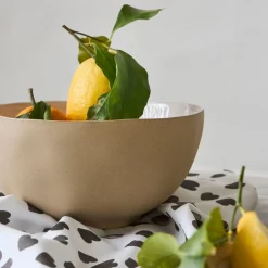 Saladier en grès blanc d26cm - Jade