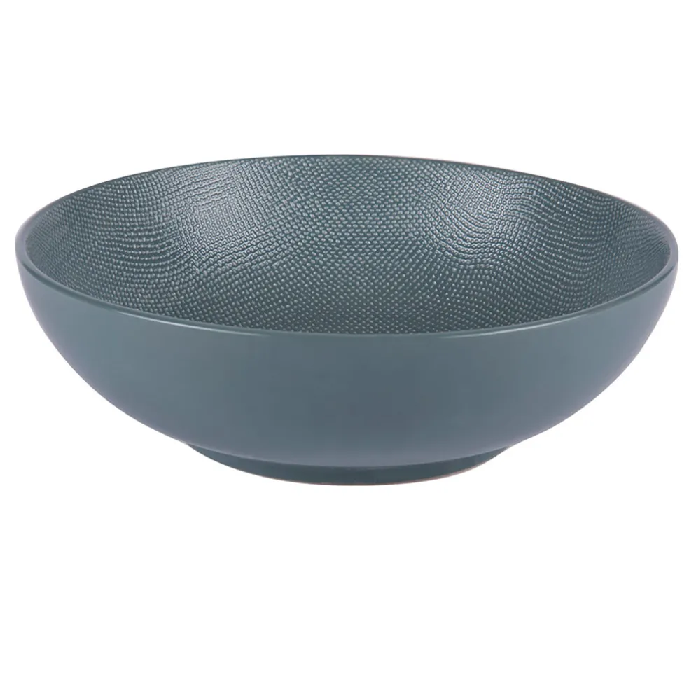 Saladier en grès bleu - vesuvio