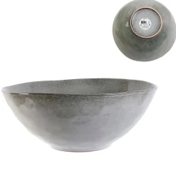 Saladier en grès gris d28cm - Au grès du temps