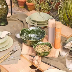 Saladier en grès vert d22cm - Chou