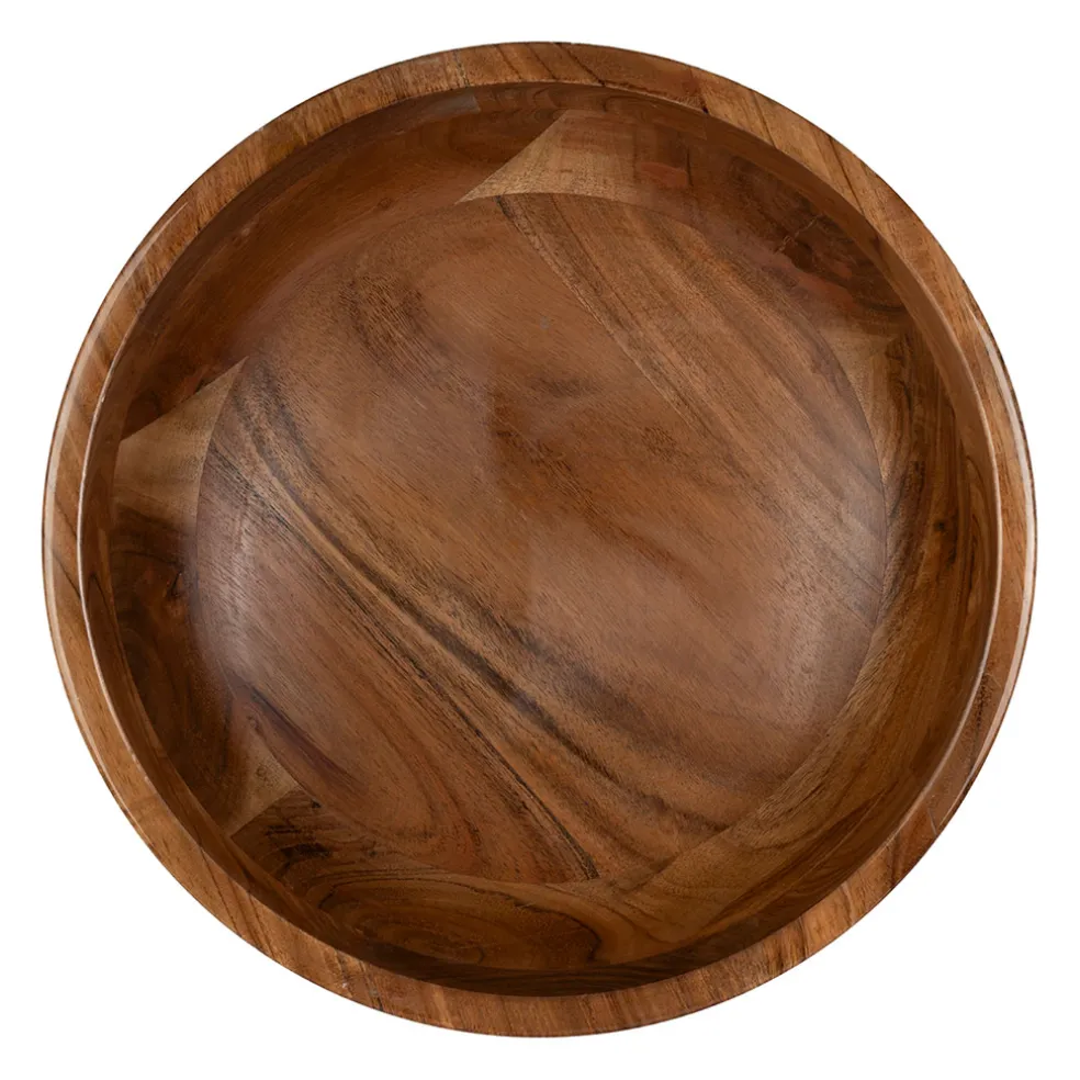 Saladier en manguier beige d30cm - Estran