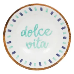 Saladier en manguier écru d28cm - Dolce Vita