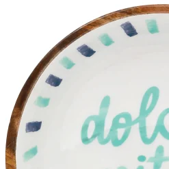 Saladier en manguier écru d28cm - Dolce Vita