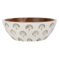 Saladier en manguier kaki d30cm - Bord De Mer