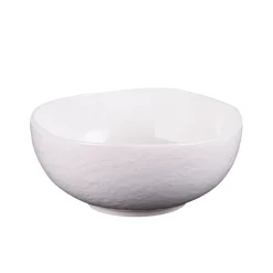 Saladier en porcelaine blanche d18cm - Ecume