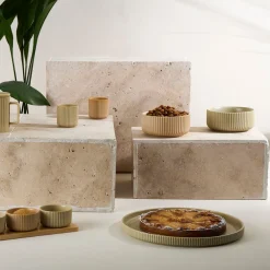 Saladier x2 en grès nude et amande d16cm - Sweet Leaves