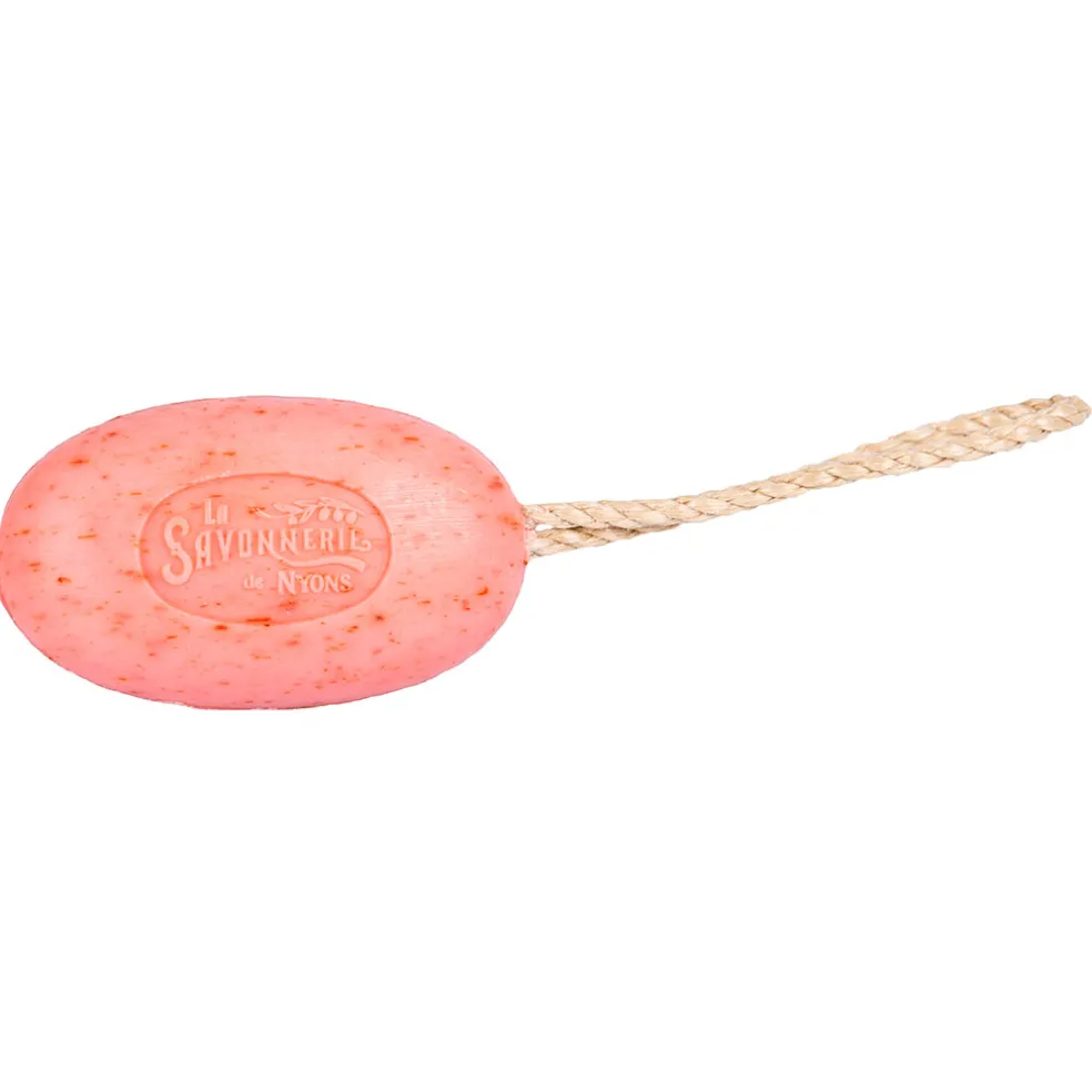 Savon corde 220g exfoliant aux petales de rose
