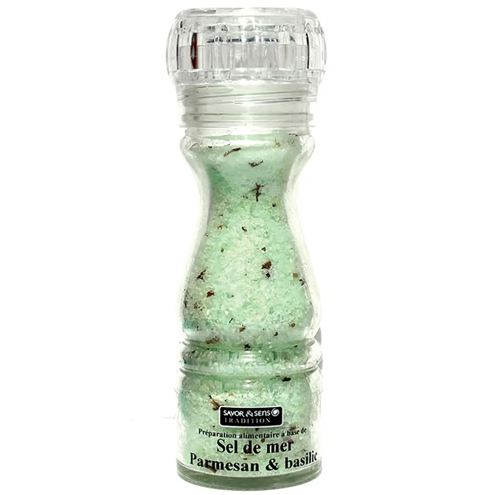 Sel de mer saveurs parmesan et basilic