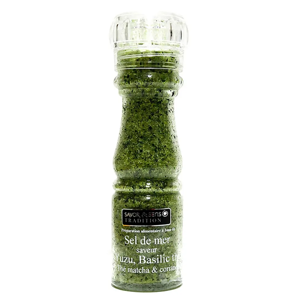 Sel saveurs de yuzu, basilic thaï et coriandre