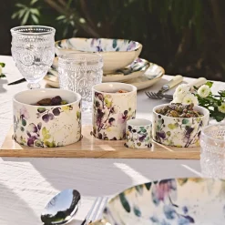 Service apéritif 4 pièces en céramique - Garden