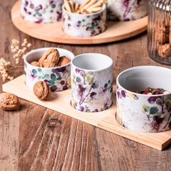 Service apéritif 4 pièces en céramique - Garden