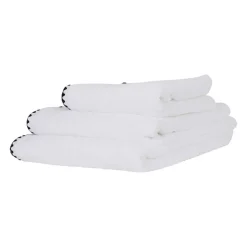 Serviette de bain en coton blanc 70x130cm - Issey
