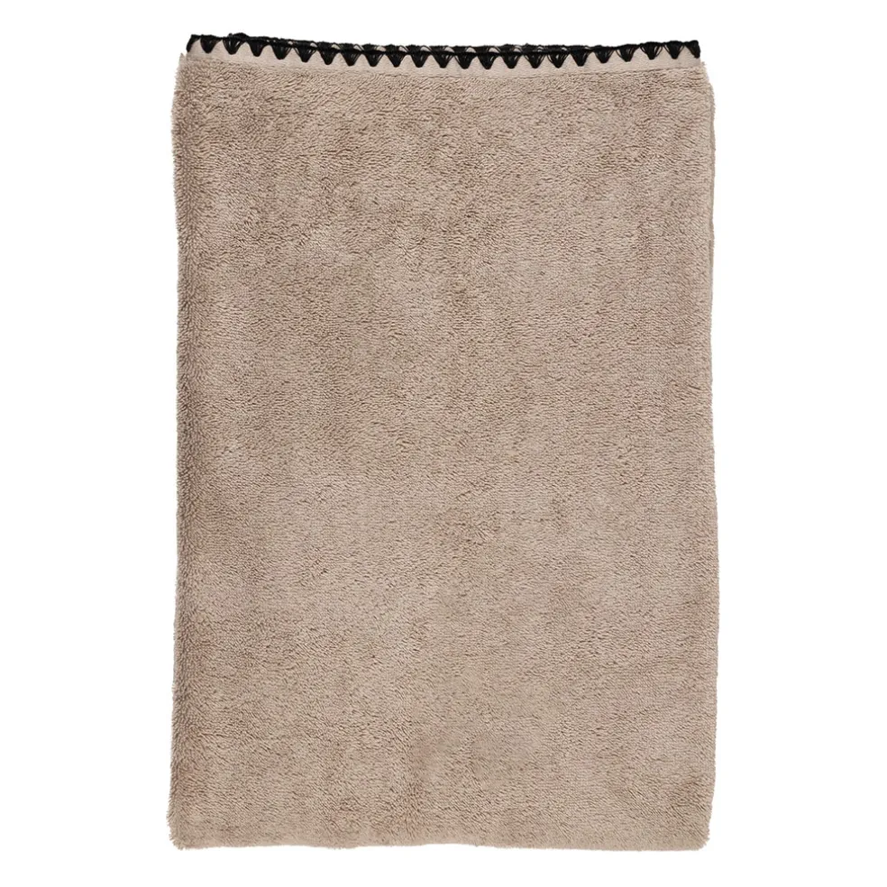 Serviette de bain en coton couleur lin 70x130cm - Issey