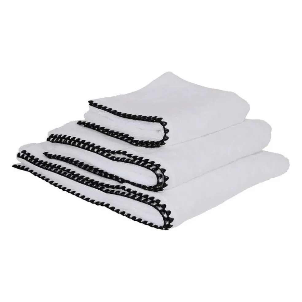 Serviette de douche en coton blanc 90x140cm - issey