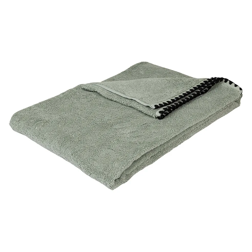 Serviette de douche en coton celadon 90x140cm - Issey