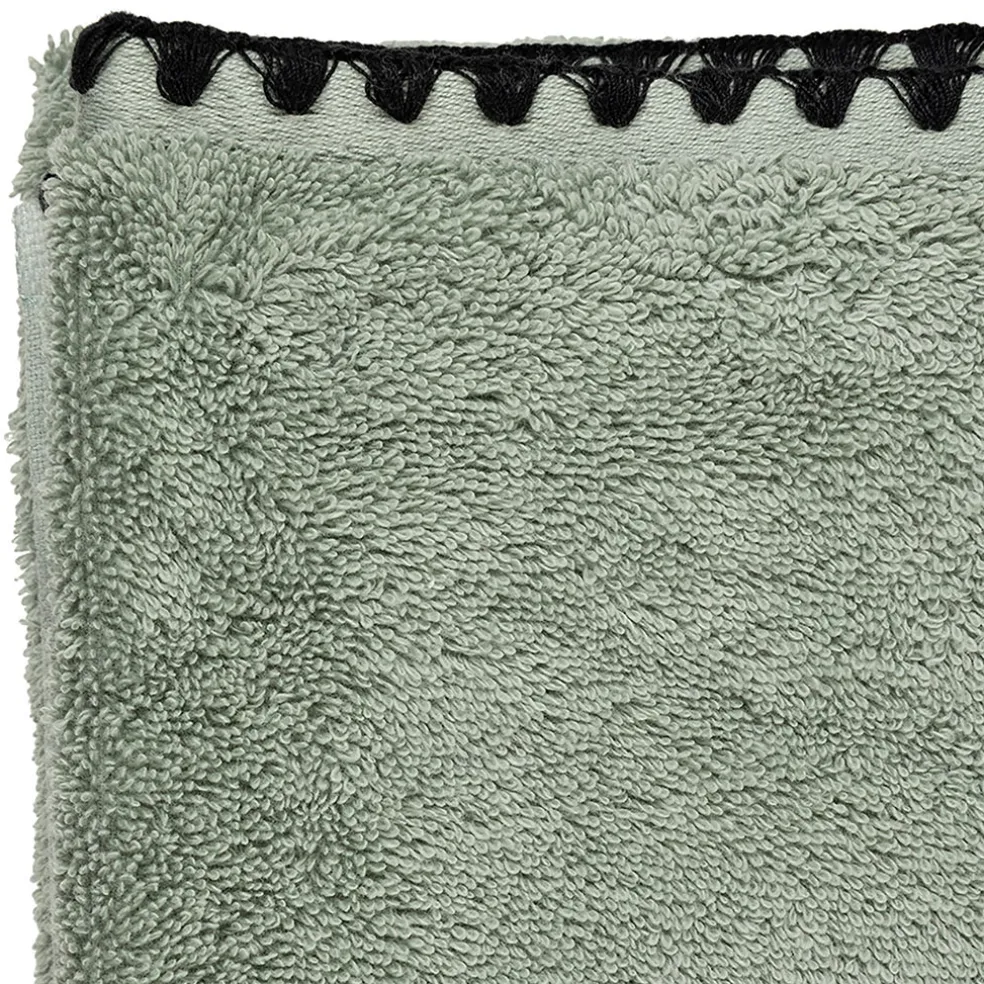 Serviette de douche en coton celadon 90x140cm - Issey