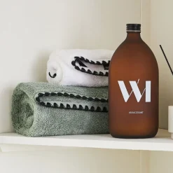 Serviette de douche en coton celadon 90x140cm - Issey