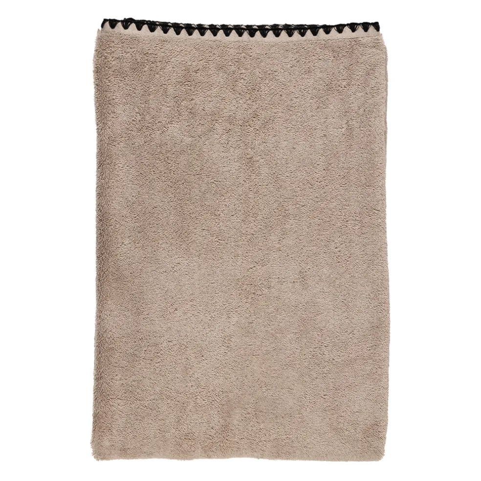 Serviette de toilette en coton couleur lin 50x100cm - Issey