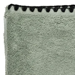 Serviette de toilette invite en coton celadon 30x50cm - Issey