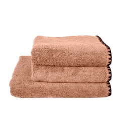 Serviette de toilette invité en coton cimarron 30x50cm - Issey