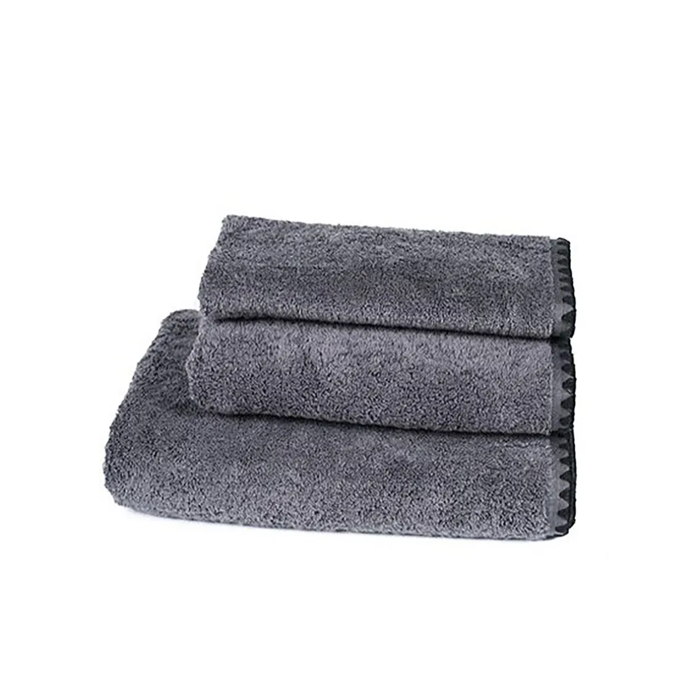 Serviette de toilette invité en coton granit 30x50cm - Issey