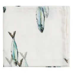 Serviette riviere vert et blanc