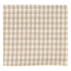 Serviettes x4 beige 40x40cm en coton - appoline