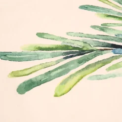 Set de 5 torchons aroma vert et lin en coton