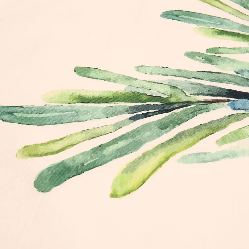 Set de 5 torchons aroma vert et lin en coton