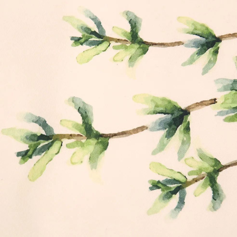 Set de 5 torchons aroma vert et lin en coton