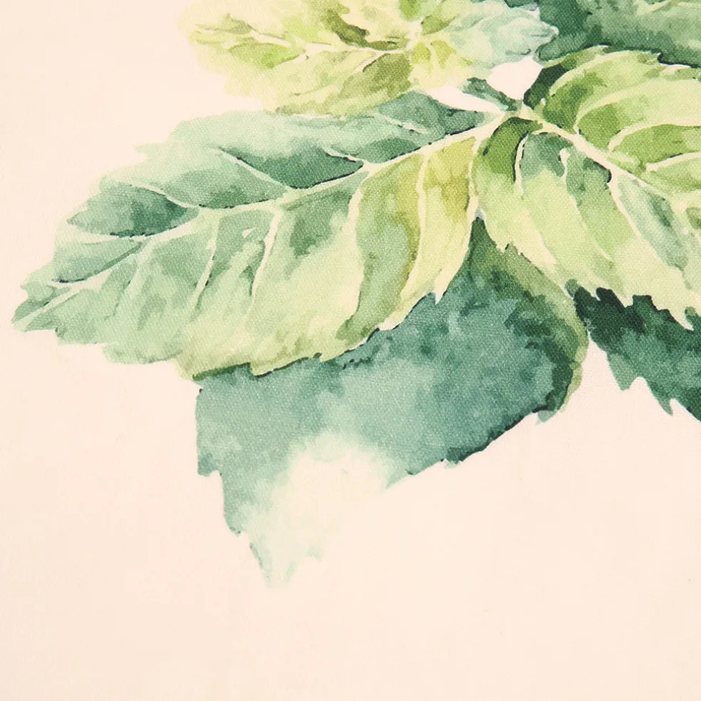 Set de 5 torchons aroma vert et lin en coton