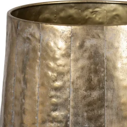 Set de 2 vases en fer doré d45xh80cm - Baca