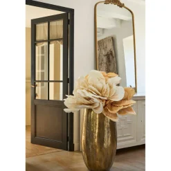 Set de 2 vases en fer doré d45xh80cm - Baca