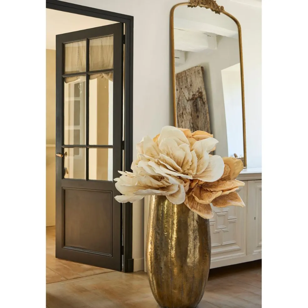 Set de 2 vases en fer doré d45xh80cm - Baca